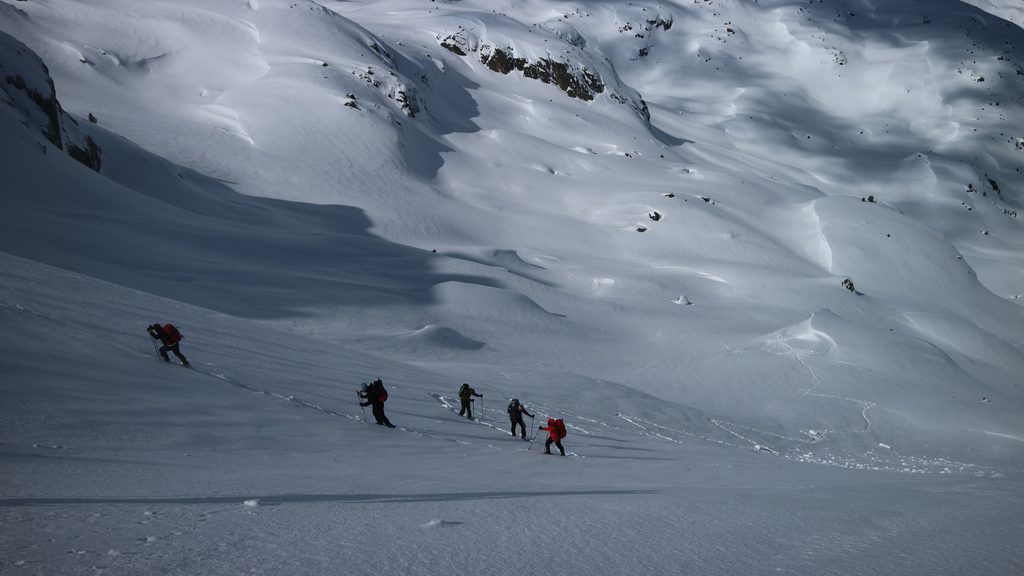 Carros de Foc con raquetas de nieve