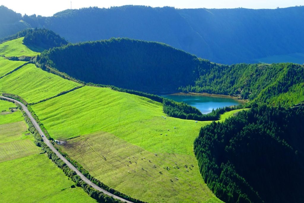 Senderismo en Azores: paisajes
