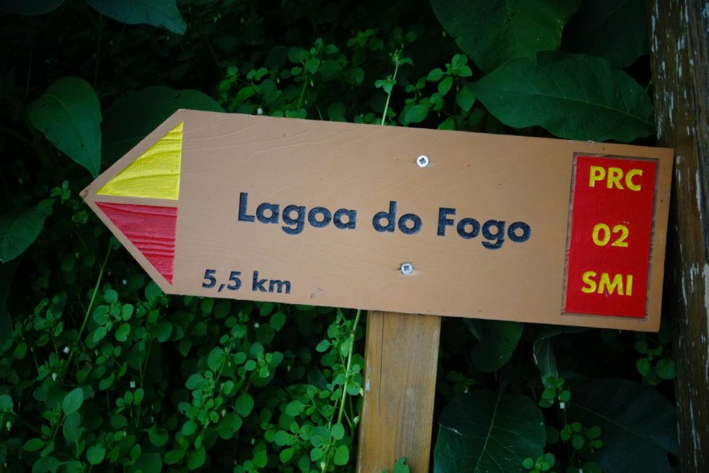 Señalización en senderos de las Azores
