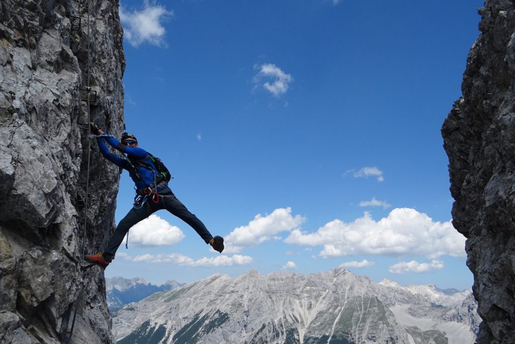 Vía ferrata en los Alpes austriacos