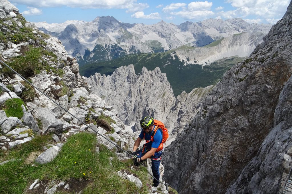 Vía ferrata en los Alpes austriacos