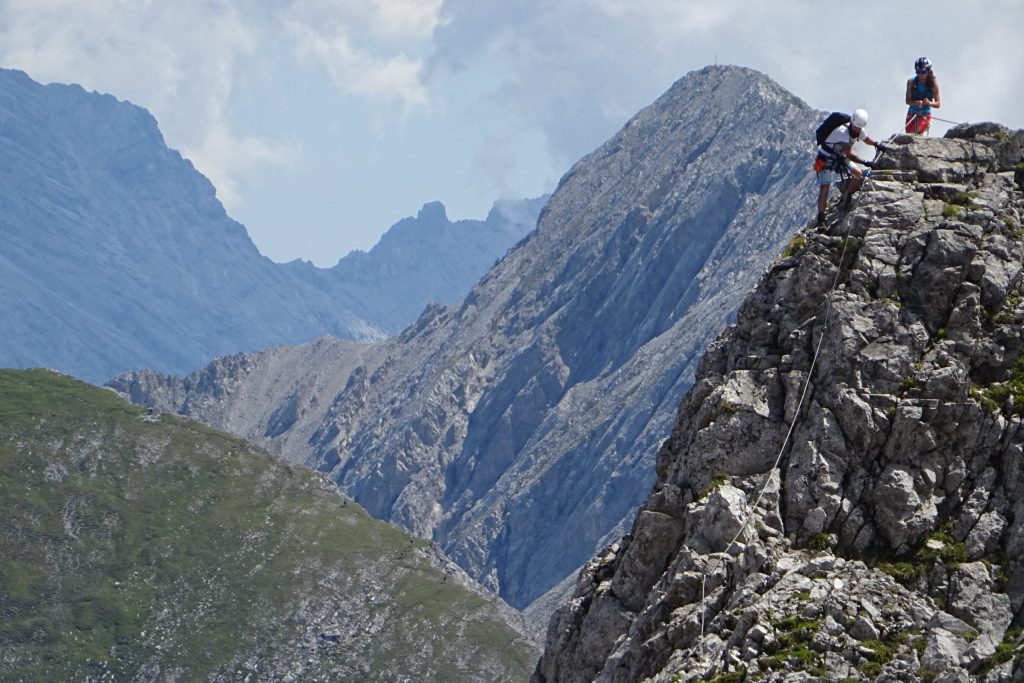 Vía ferrata en los Alpes austriacos