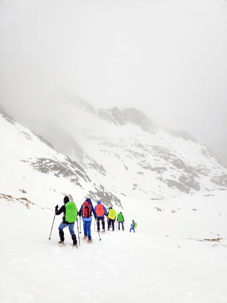 Raquetas de nieve en Tavascán