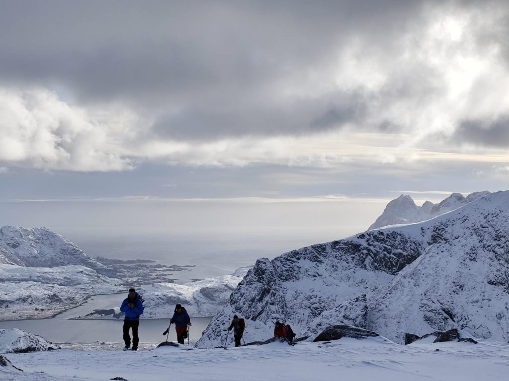 Raquetas de nieve en Lofoten