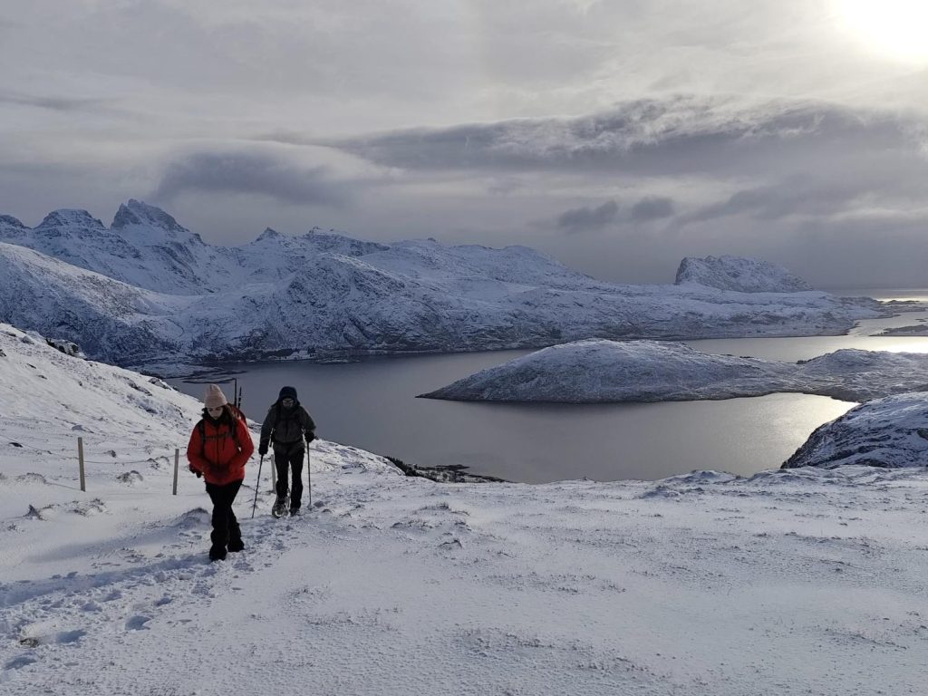 Raquetas de nieve en Lofoten