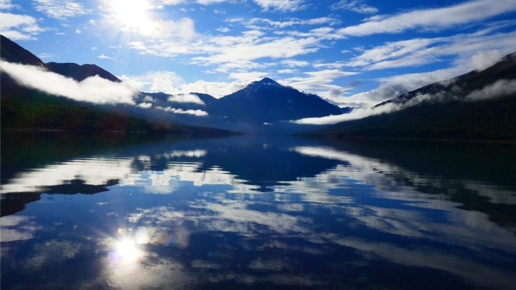 Uno de los bellos paisajes del viaje de Muntania a Alaska
