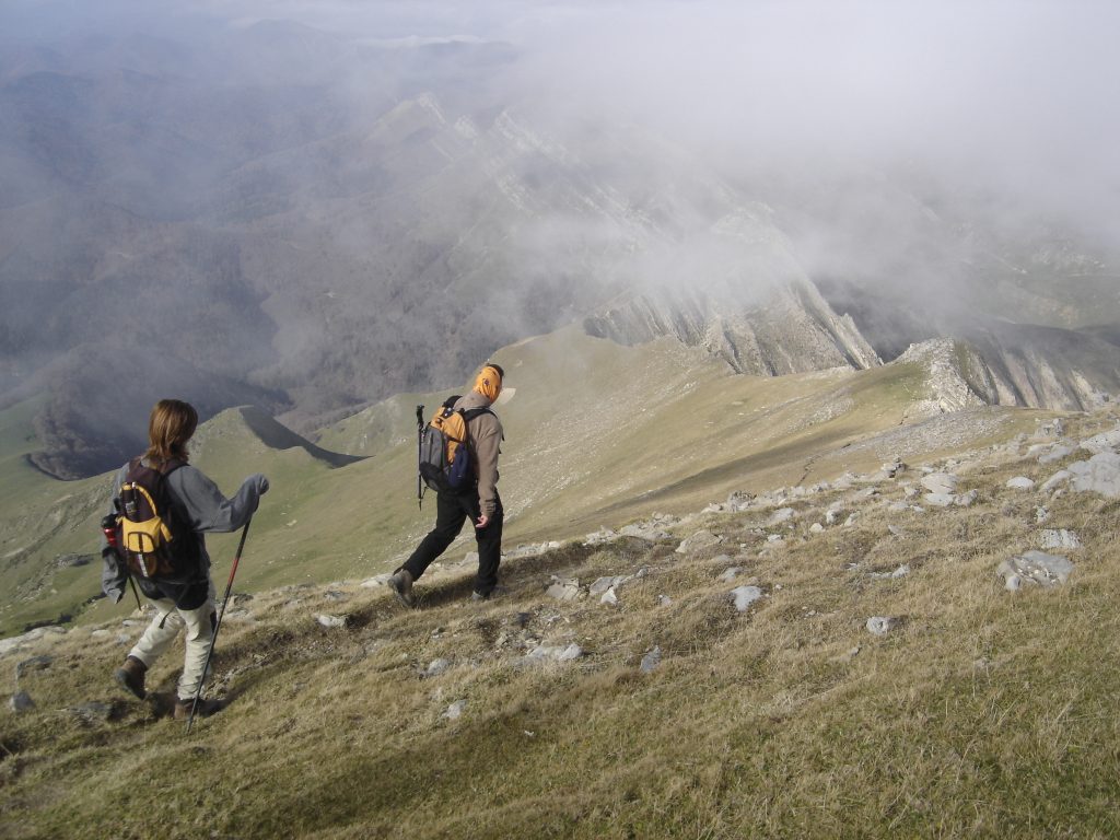Senderismo en otoño en Irati