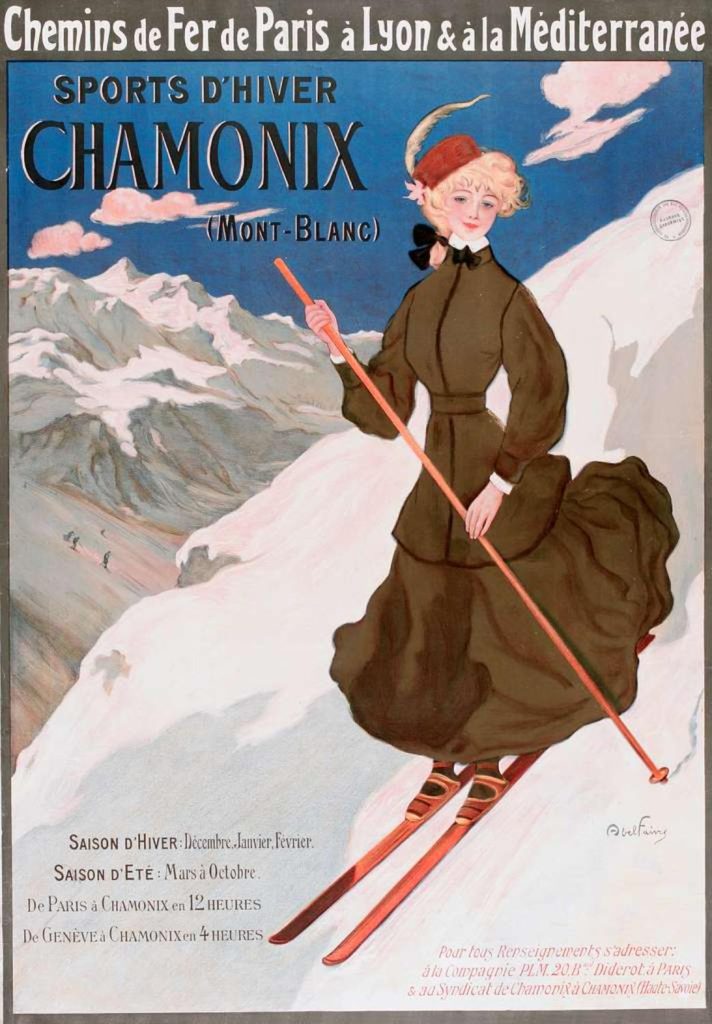 Cartel de época de Chamonix, Mont Blanc