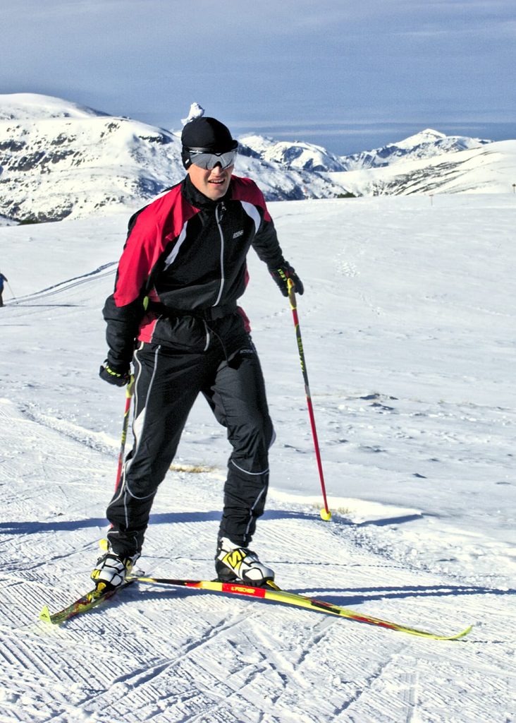 Nuestro experto en esquí de fondo, Antonio Javier Castro, en acción.
