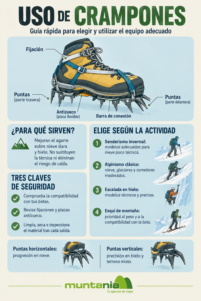 Uso de crampones