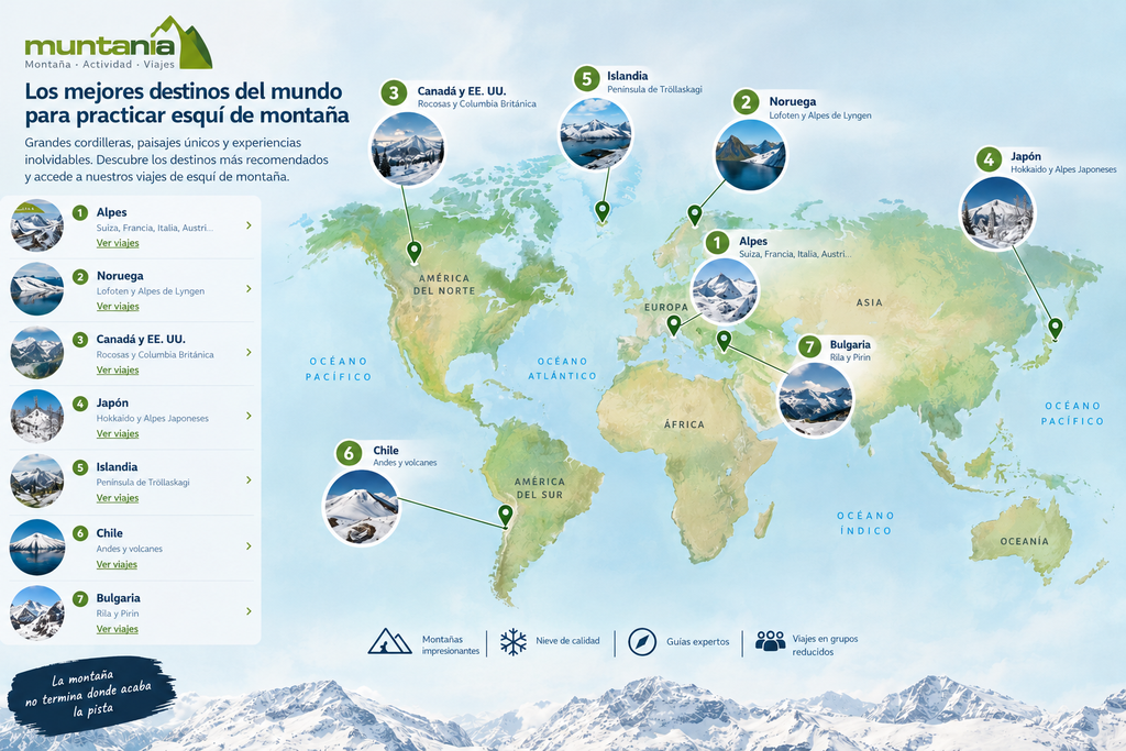 Esquí de montaña por el mundo