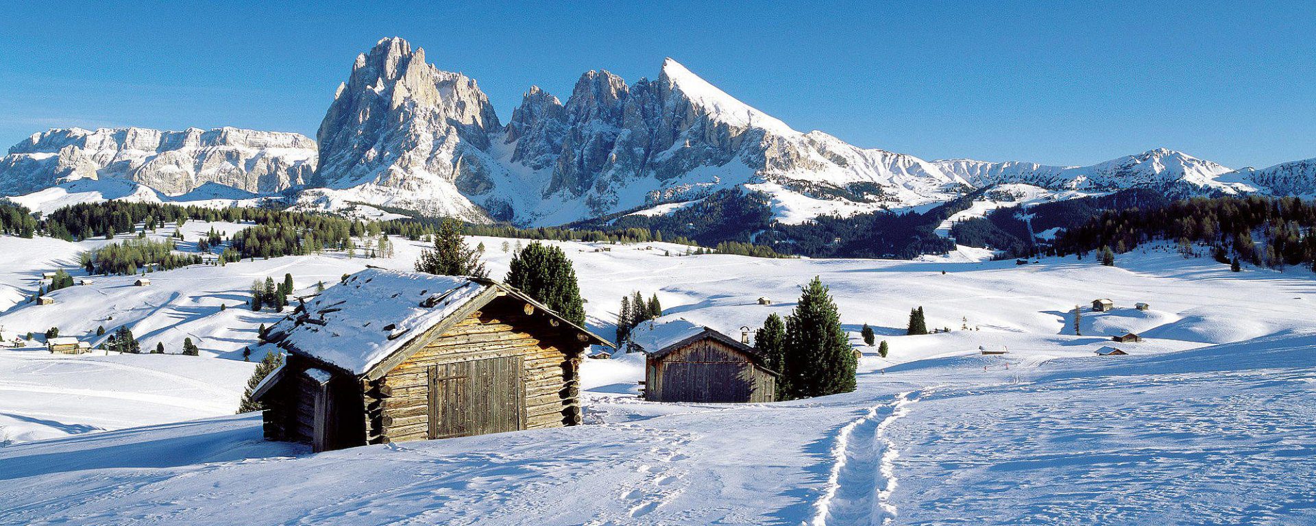 Raquetas de nieve en Dolomitas. Excursiones por las montañas más bellas del mundo.