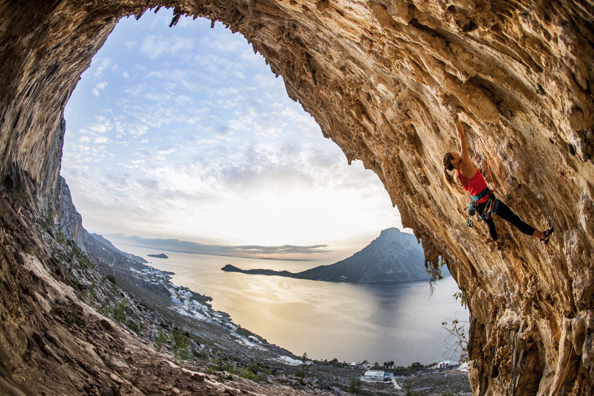 Kalymnos, Grecia. Escalada en roca.