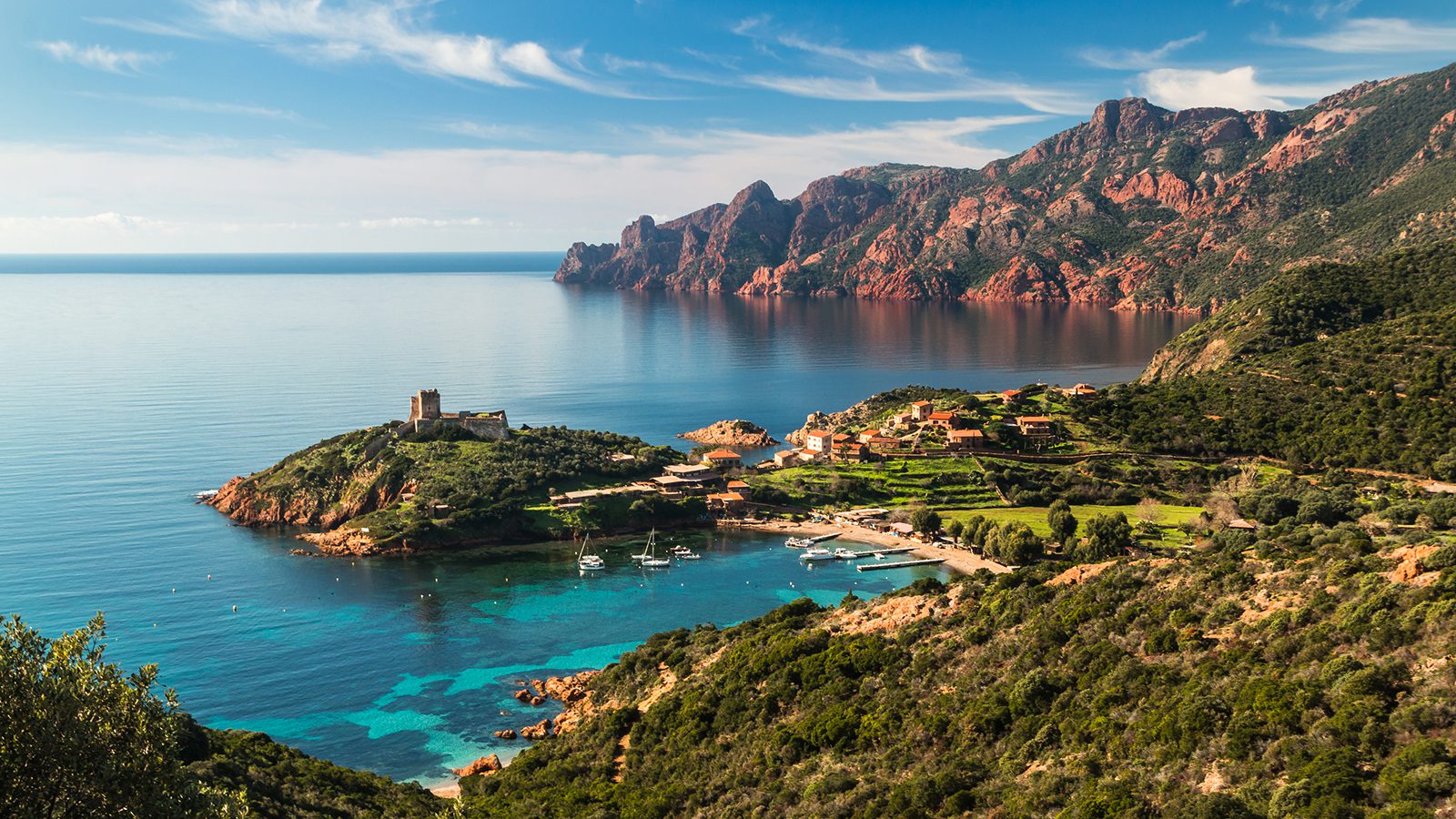 Senderismo Córcega, montañas por el Mar Mediterráneo