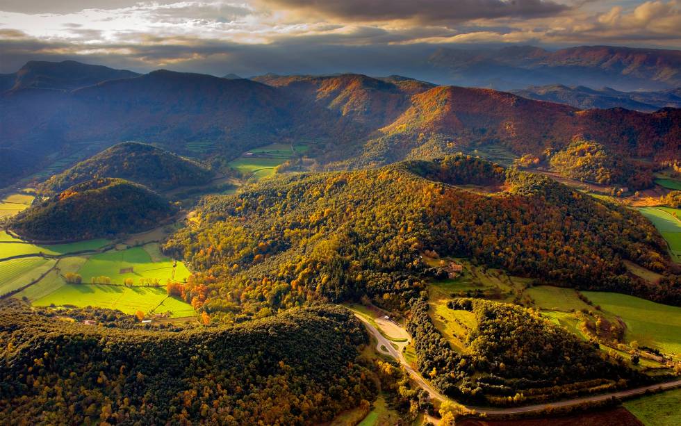 Senderismo en la Garrotxa. Tierra de Volcanes