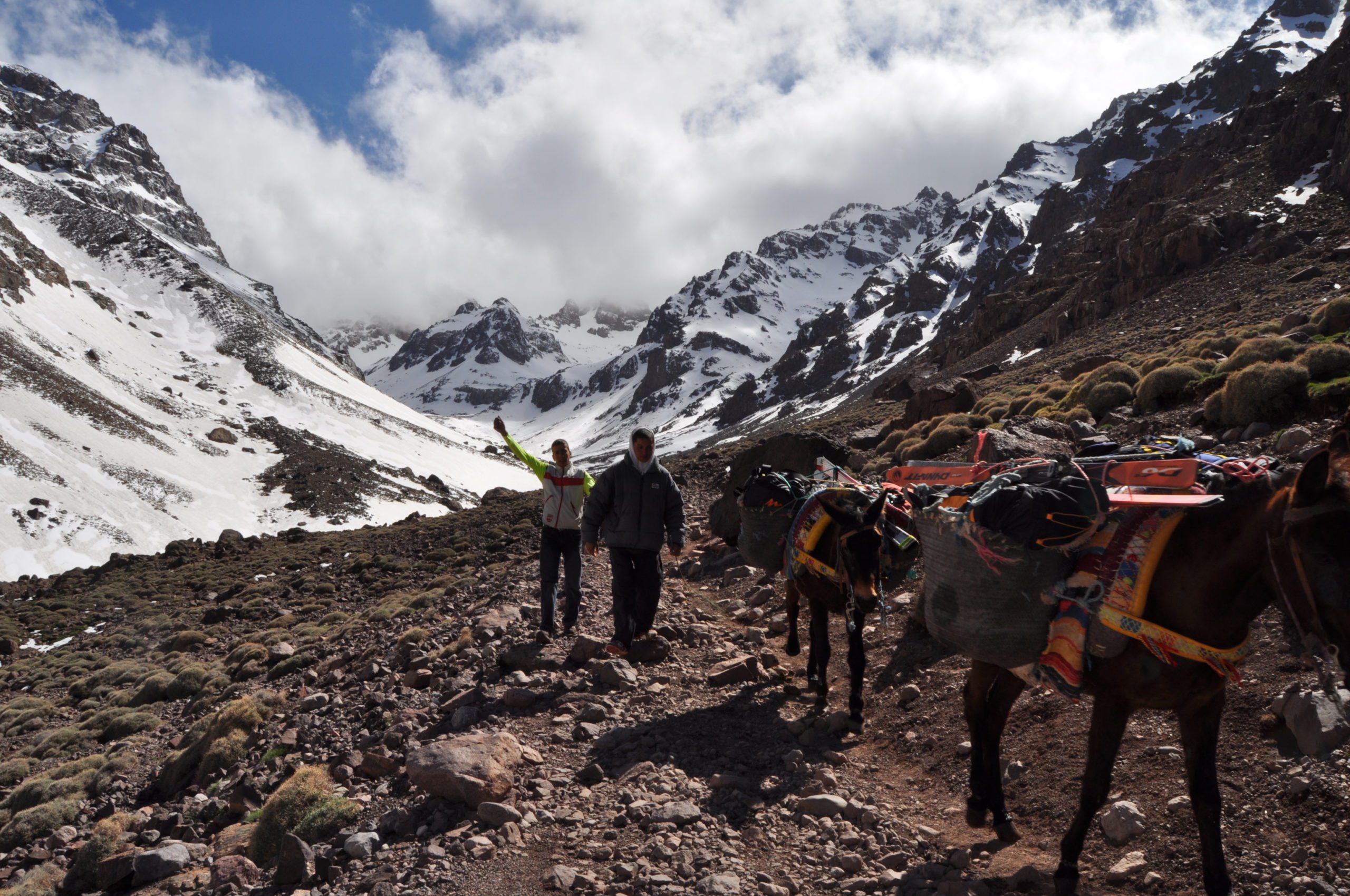 Esquí de montaña en Marruecos. Toubkal, Cordillera del Atlas