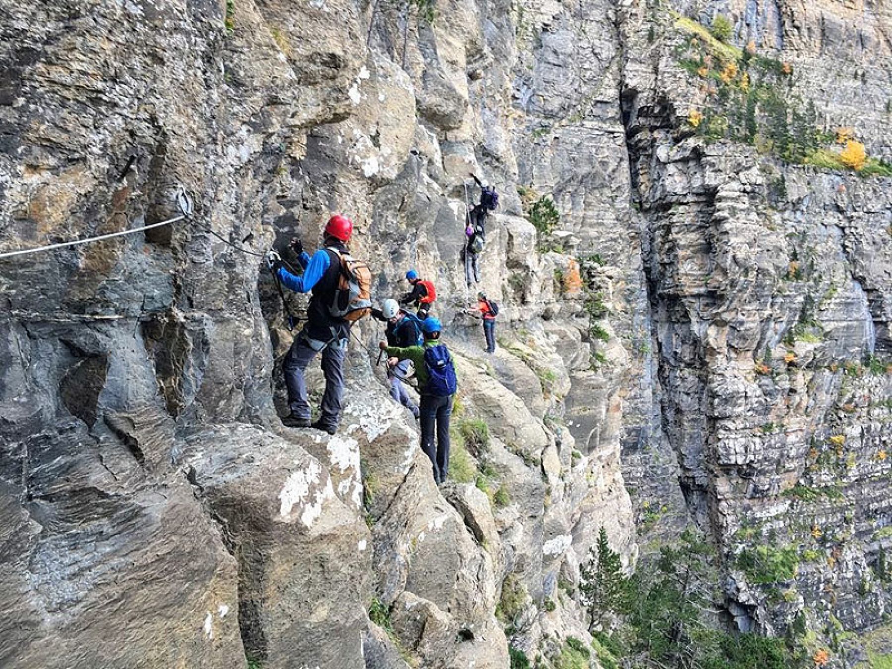 Clavijas y ferratas de Ordesa