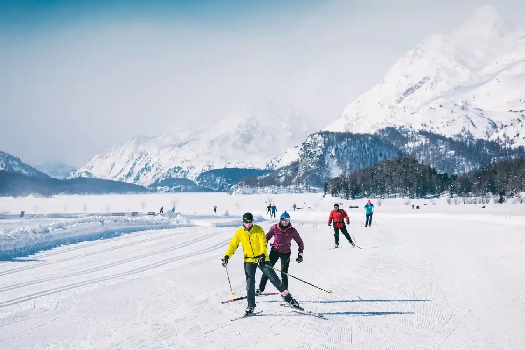 St. Moritz y la Engadina. Esquí de fondo en Suiza
