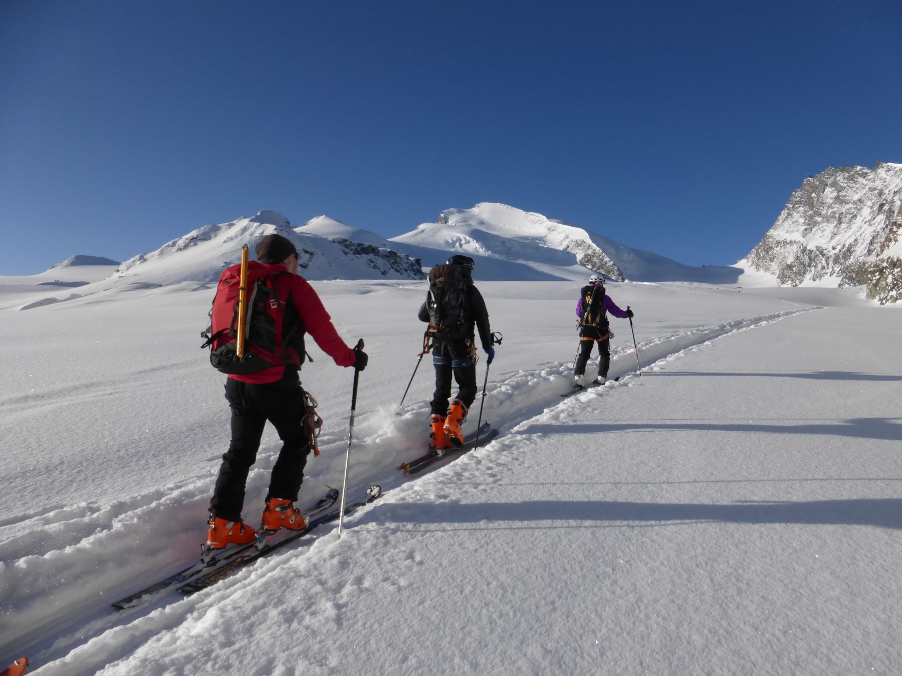 Travesía Saas Fee-Monte Rosa-Zermatt. Esquí de montaña