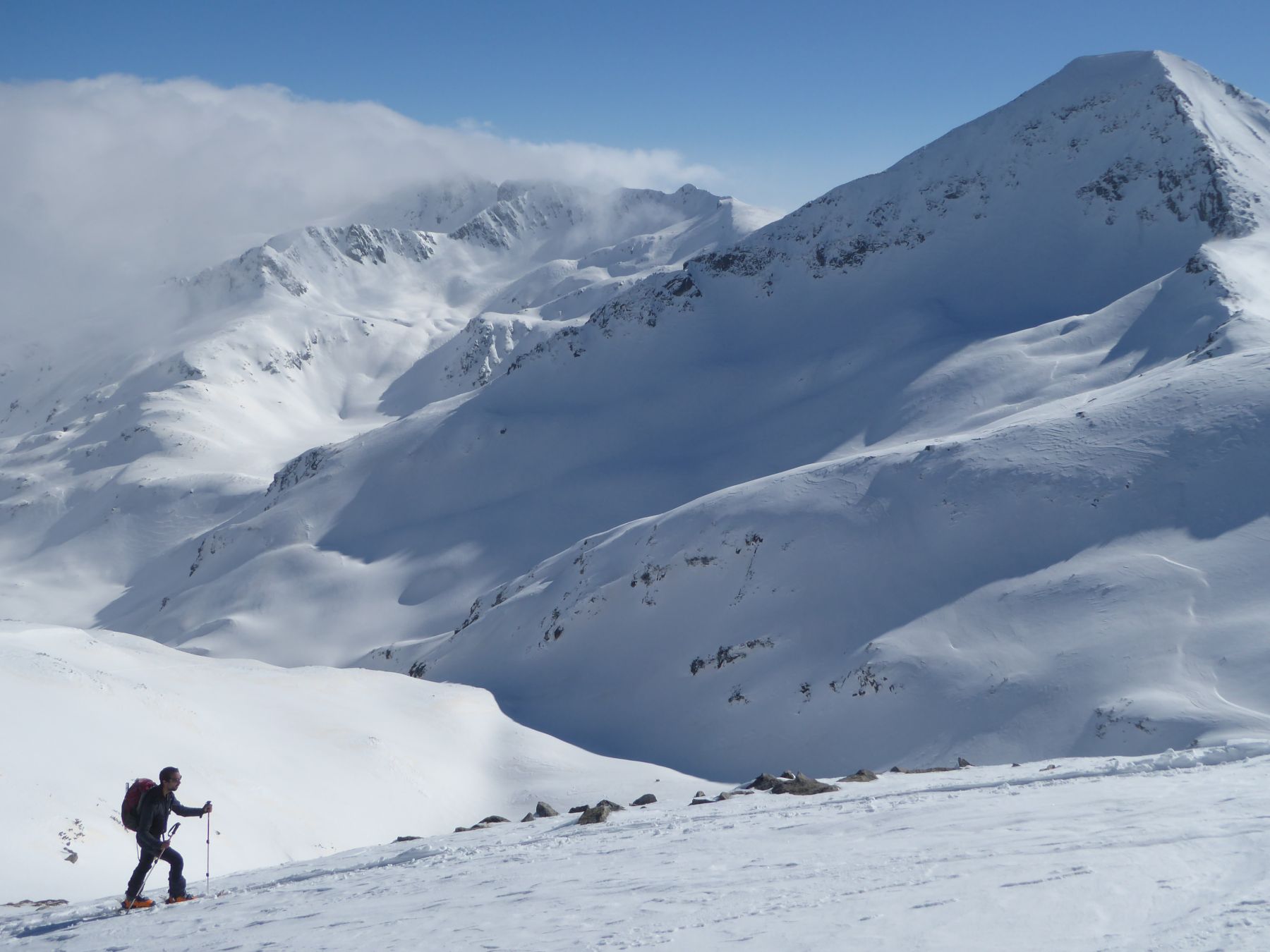 Esquí de montaña en Bulgaria. Rila y Pirin, Balcanes