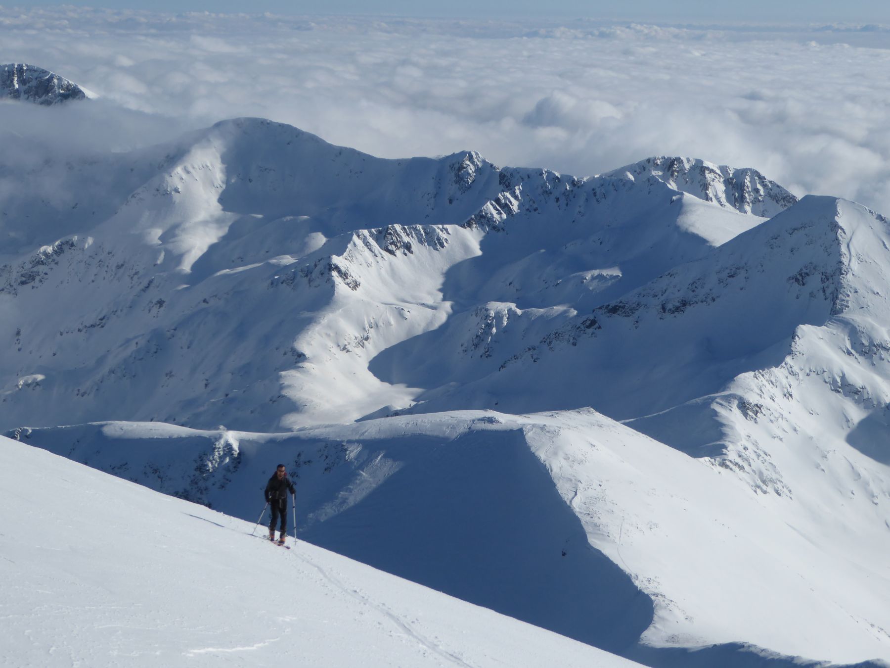 Esquí de montaña en Bulgaria. Rila y Pirin, Balcanes