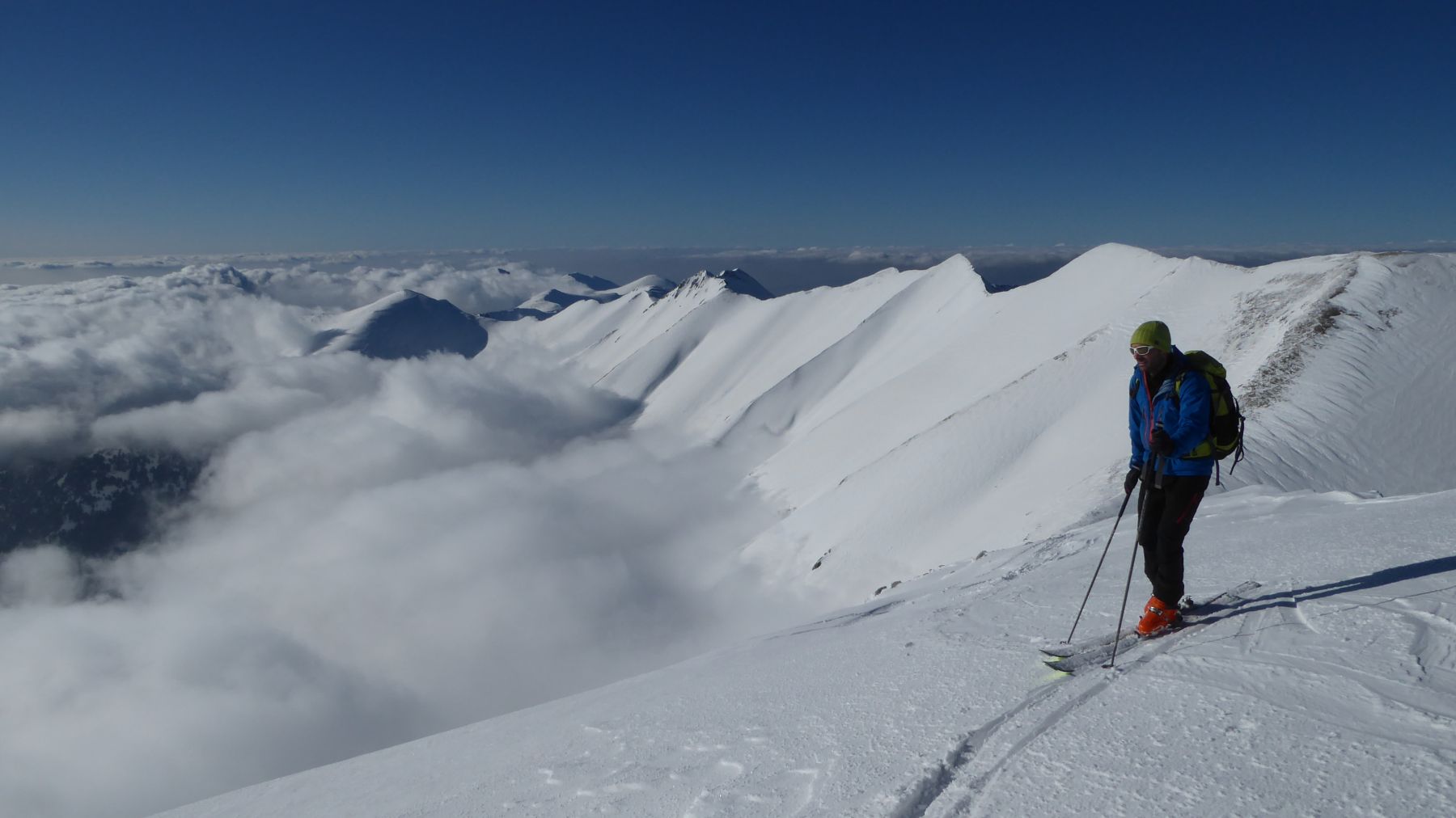 Esquí de montaña en Bulgaria. Rila y Pirin, Balcanes