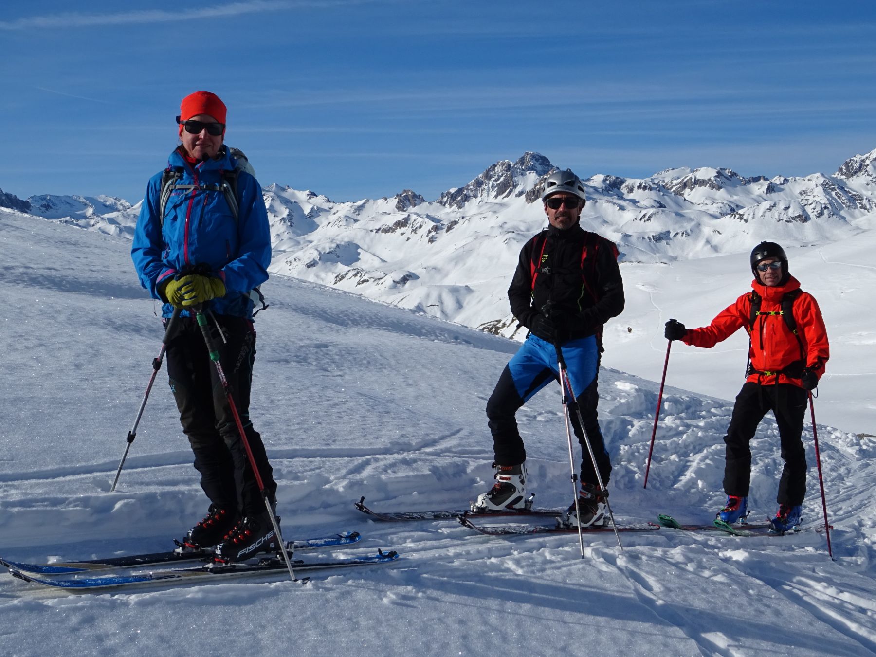 Esquí de montaña. Valle de Bourg-Saint-Maurice. Alpes franceses