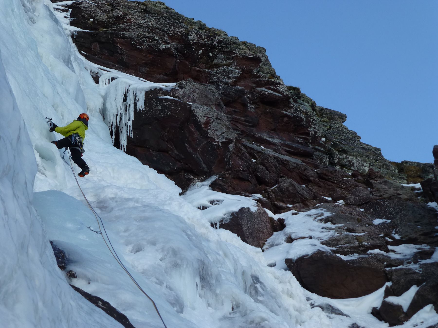 Curso de escalada en hielo y corredores