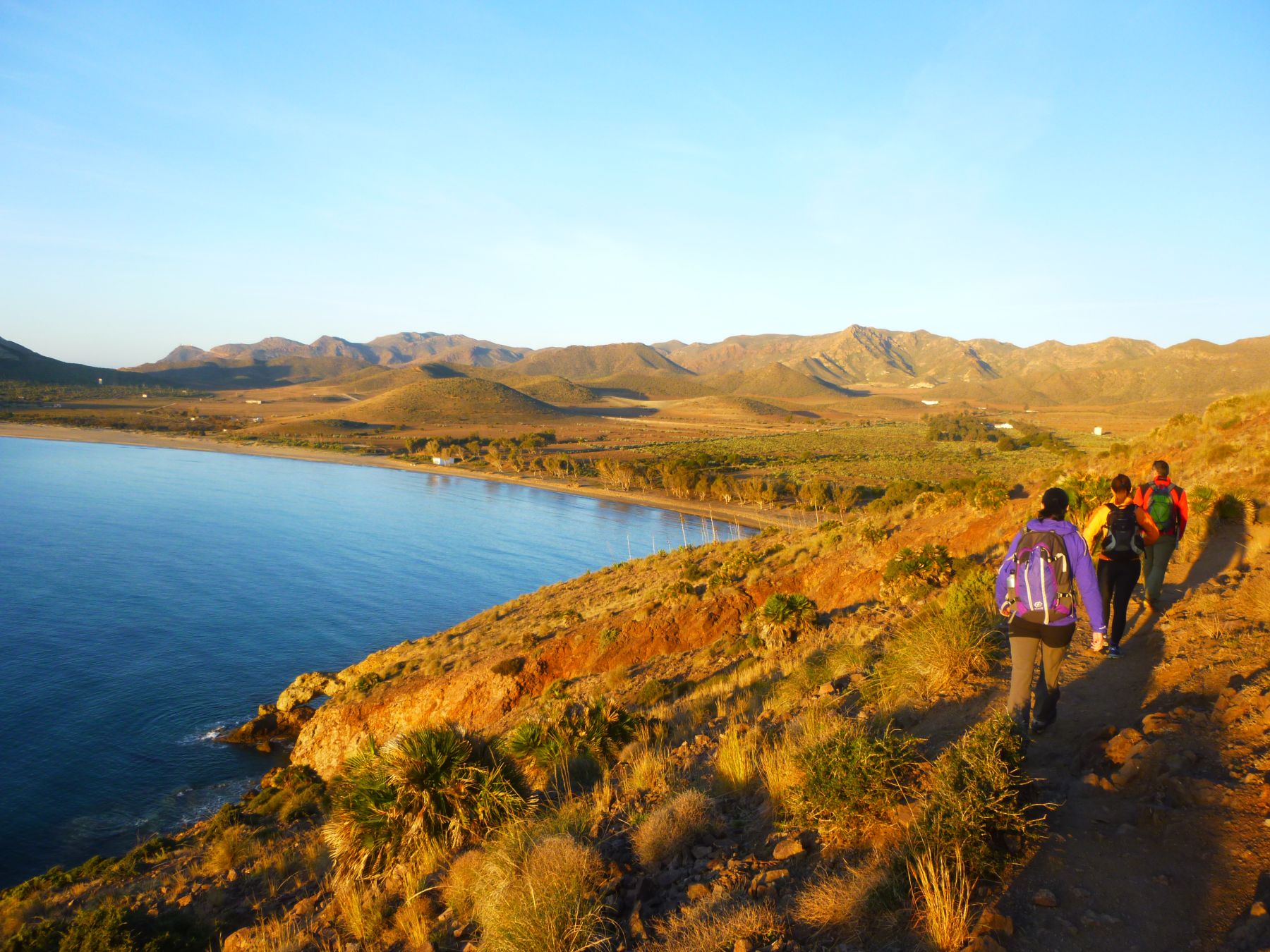 Senderismo en el Cabo de Gata, Almería. Andalucía