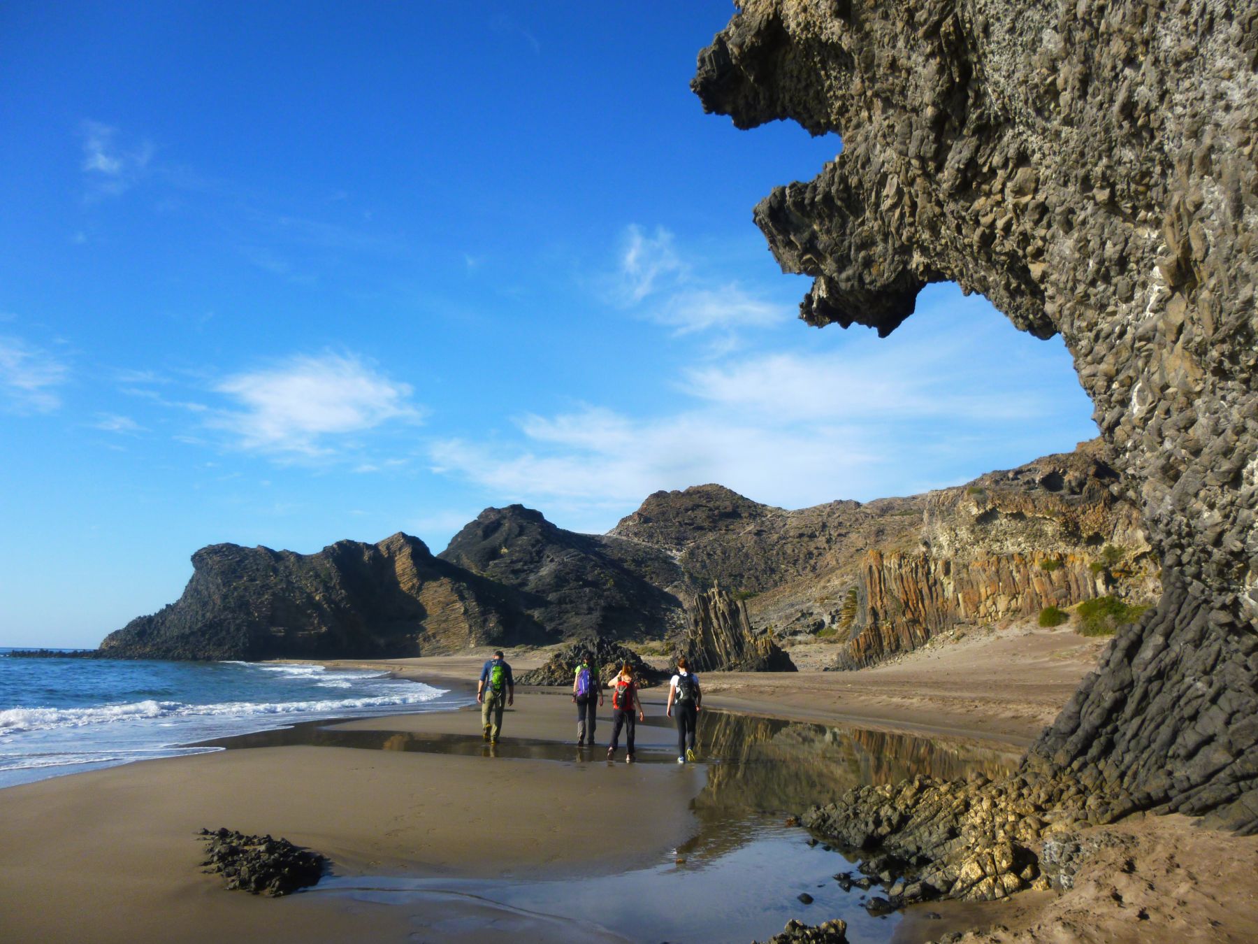 Senderismo en el Cabo de Gata, Almería. Andalucía