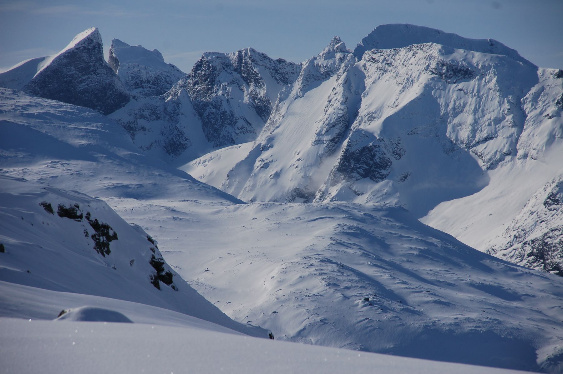 Jotunheimen, Noruega. Alta ruta de esquí de montaña