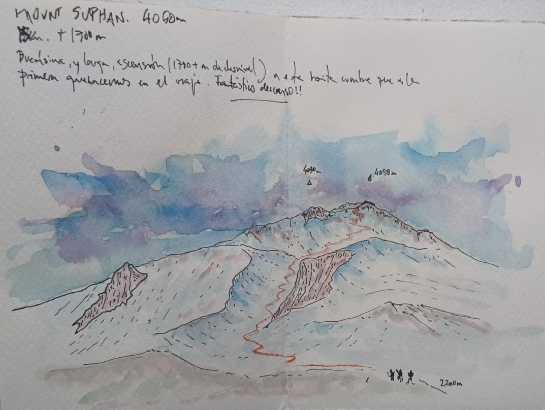 Esquí de montaña en Turquía. Lago de Van. Anatolia oriental