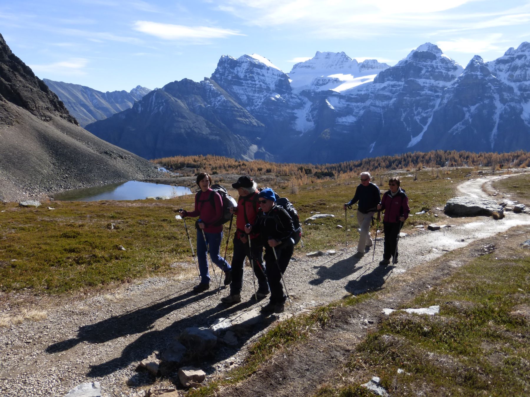 Rocosas canadienses, colores de otoño. Senderismo y trekking en Banff, Yoho y Jasper