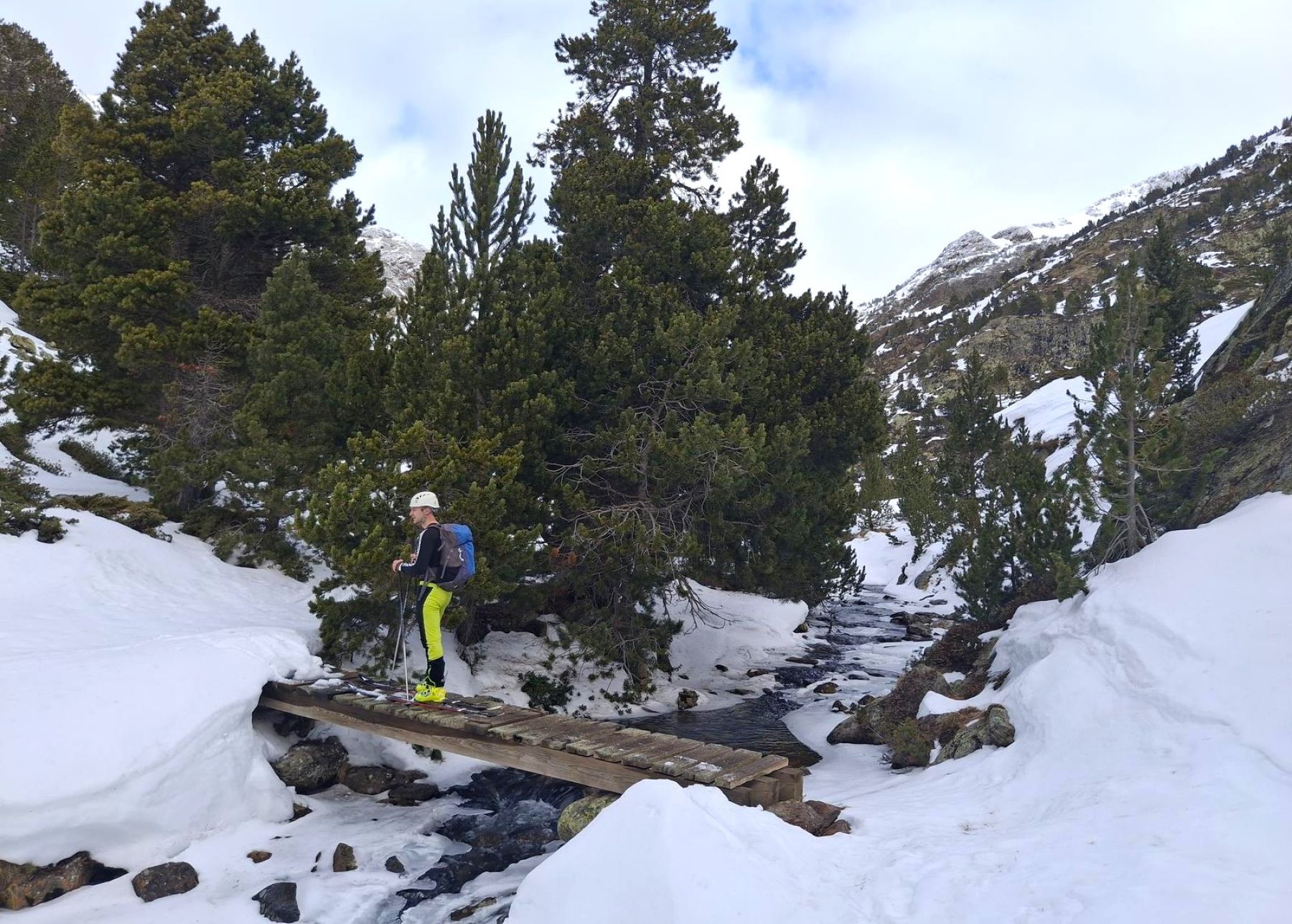 Raquetas de nieve en el Parque Natural del Alto Pirineo