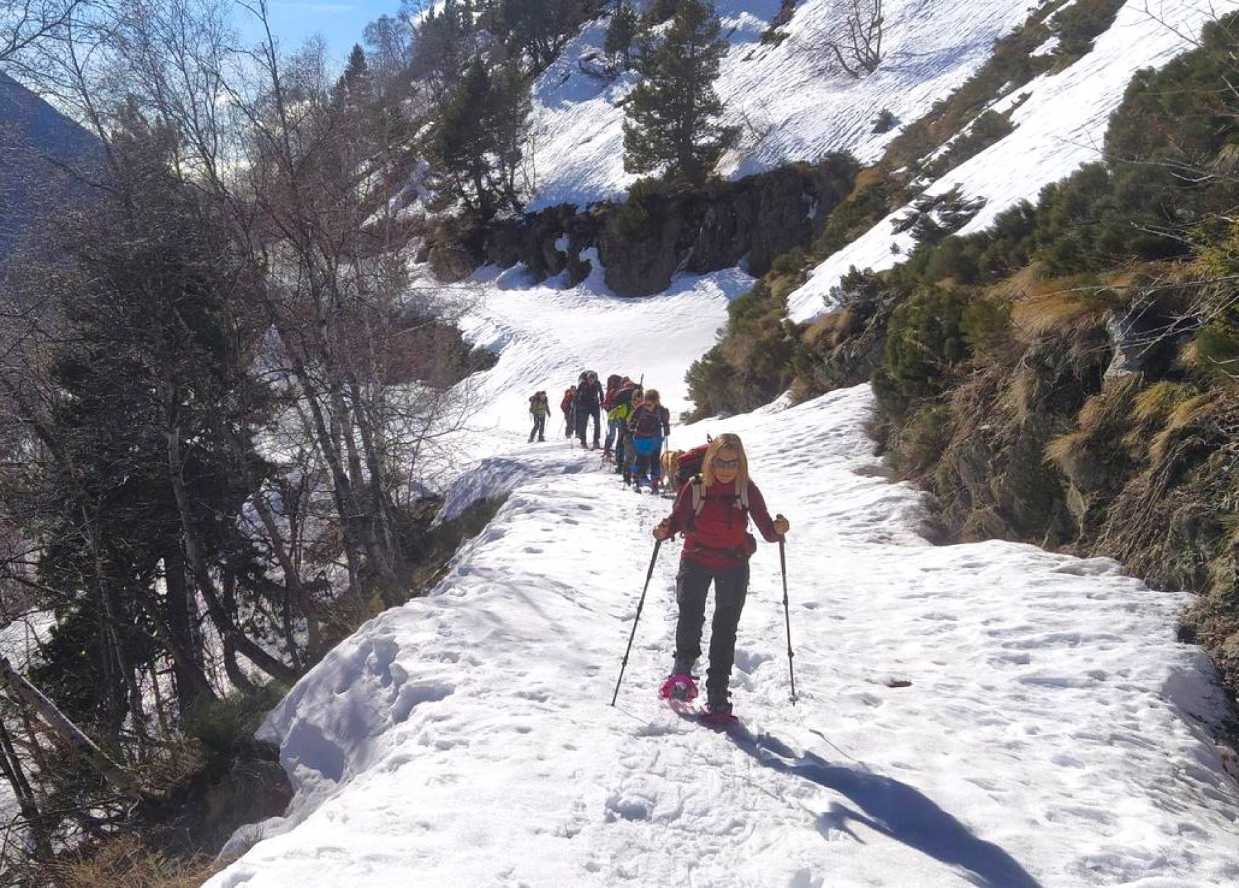 Raquetas de nieve en el Parque Natural del Alto Pirineo