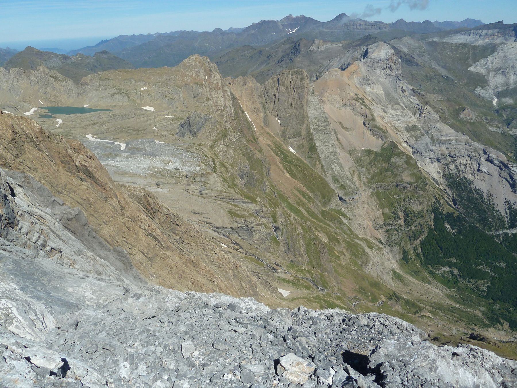 Monte Perdido y Faja de las Flores. Parque Nacional de Ordesa y Monte Perdido.
