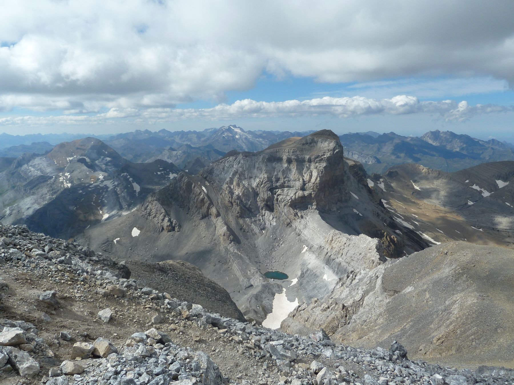 Monte Perdido y Faja de las Flores. Parque Nacional de Ordesa y Monte Perdido.