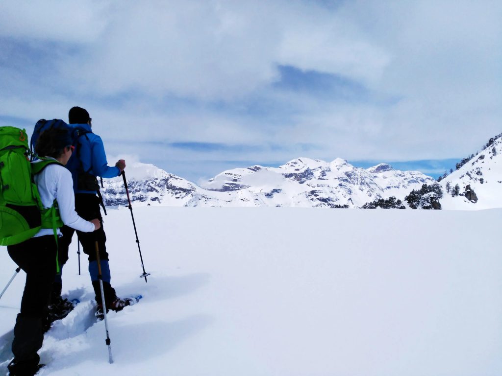 Raquetas de nieve en el Sobrarbe